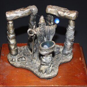 Tudor Mint Myth & Magic - Summoning The Elements Pewter Magician - Stonehenge